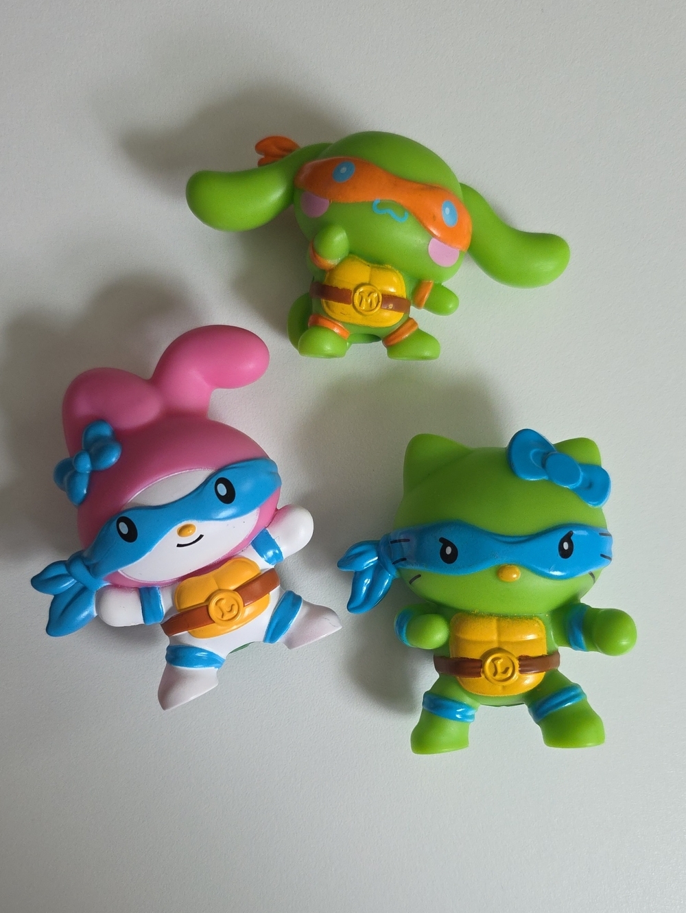 Mcdonald's TMNT x Hello Kitty Figures - Set Of 3